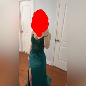 Elegant Green Evening Gown